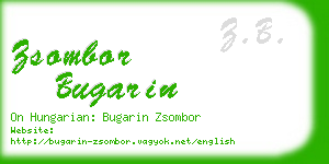 zsombor bugarin business card